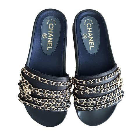 sandalen chanel dames|chanel suede sandals.